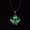 Green Light, variant on Luminous Ghost Pendant Halloween Necklace