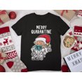 thumbnail image 4 of Tstars Mens Merry Quarantine 2020 Santa Claus Face Mask Ugly Christmas Graphic T Shirt, 4 of 5