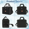 thumbnail image 3 of Qunler Extra Large Soft Sided Cooler Bag, 48 Can/30L Leakproof Portable Travel Beach Camping Picnic Insulated Coolers Bag, 37qt, Black, 3 of 9
