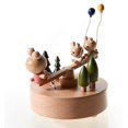 thumbnail image 1 of Innovative Scenarios Wooden Music Box, First Creative Hand Crank Music Box Wooden Decorative Box Gift and Decorations Idea for Birthday, Christmas - Bear Rocking Rabbit, 1 of 5