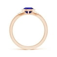 thumbnail image 2 of ANGARA Natural Bezel-Set Pear-Shaped 1.3 ct Tanzanite Ring with Diamonds in 14K Rose Gold for Women (Size-9x6mm) | December Birthstone, Anniversary, Jewelry Gift for Women | Natural Tanzanite Ring, 2 of 10