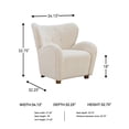 thumbnail image 5 of Signature Design by Ashley Larbell Ecru Accent Chair, 5 of 13