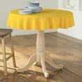 thumbnail image 2 of LA Linen Polyester Poplin Tablecloth 58-Inches Round, Yellow Dark, 2 of 2