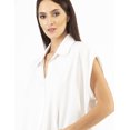 thumbnail image 4 of Crop top camisero de lino AMAD Casual para mujer Talla M, 4 of 5