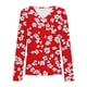 thumbnail image 5 of Ailaofu Long Sleeve Shirts for Women Fall Fashion Basic Trendy V-neck Floral Printed Casual Tops, 5 of 5