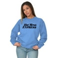 thumbnail image 4 of Hot Mess Express Rebel Girly Messy Women Plus Size Crewneck Sweatshirt Brisco Brands 2X, 4 of 5