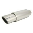 thumbnail image 2 of Cars Exhaust Muffler, Absorb Sound Stainless Steel Exhaust Silencer Reduce Vibration Silver  for Repair, 2 of 7