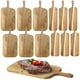 thumbnail image 1 of 12 tablas de cortar de madera, tablas de charcutería de madera de acacia con asas, tablas de cortar para cocina, tablas decorativas para servir alimentos para pan, verduras, queso, 16.1 × 4.7 pulgadas, 1 of 7