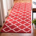 thumbnail image 3 of Safavieh Dhurries 3' X 5' Hand Woven Flat Weave Wool Rug in Dark Blue, 3 of 5