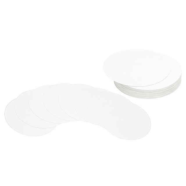 Uxcell Papel de cartón en forma de círculo de 4 pulgadas, 36 piezas de recortes en forma redonda, blanco