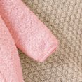 thumbnail image 4 of Jalioing Newborn Baby Fuzzy Snowsuit Cute Solid Color Long Sleeve Zipper Rompers Winter Thermal Fleece Jumpsuit, 4 of 9