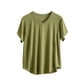 thumbnail image 2 of Pijama de manga corta para mujer, color liso, manga corta, camiseta fina, pijama de manga corta, blusa de poliéster, 2 of 8
