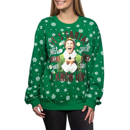 santa i know him sweatshirt