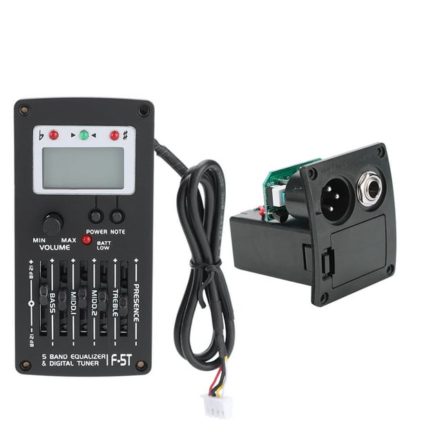 Guitar 5 Band Equalizer, LED Display Easy To Install And Operate Acoustic Guitar Equalizer, Sensitive For Bands Acoustic Guitars Small Shows Party