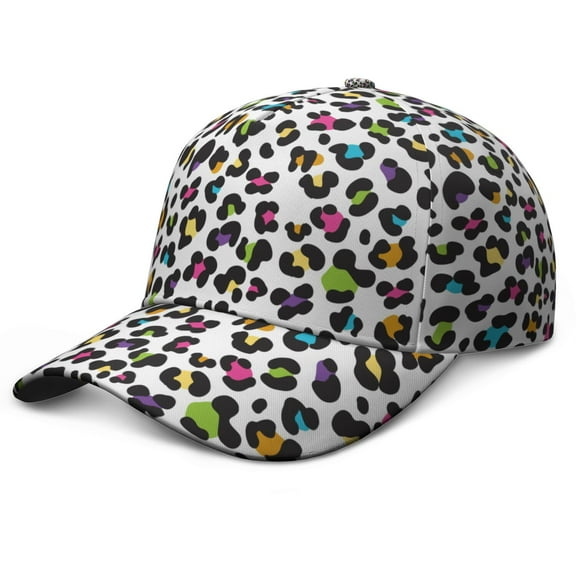 Leopard Print Baseball Cap, Classic Adjustable Dad Hat with UV Protection, Lightweight and Durable Performance Hat for Women Men, Vintage Animal Pattern for Daily Wear and Outdoor Sports
