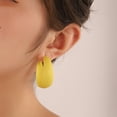 thumbnail image 3 of Pendientes de aro grandes exagerados con personalidad retro a la moda, color de verano, tamaño redondo, tipo C, a la moda, para mujer, 3 of 6