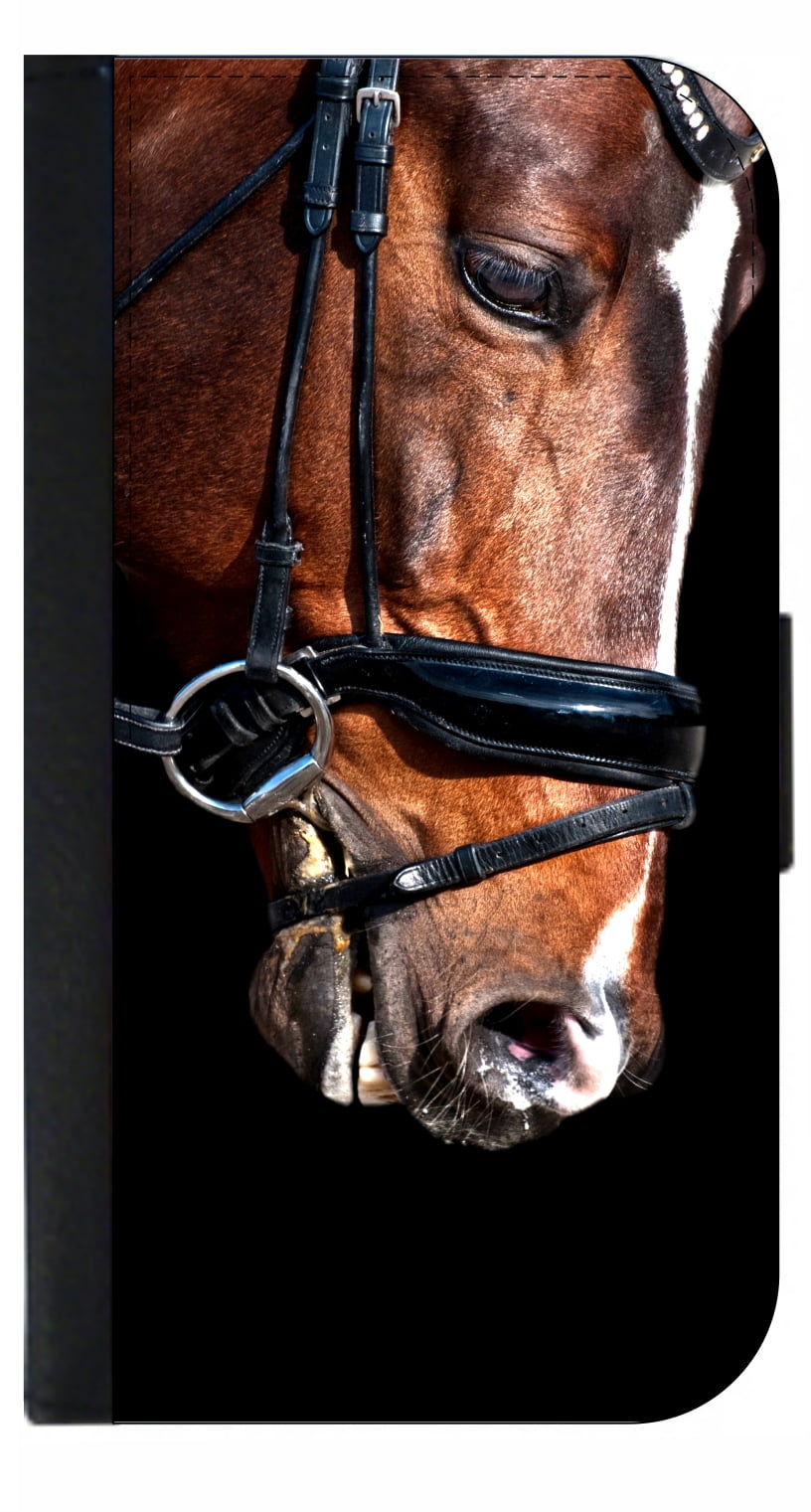 Horse - Wallet Style Cell Phone Case with 2 Card Slots and a Flip Cover ...