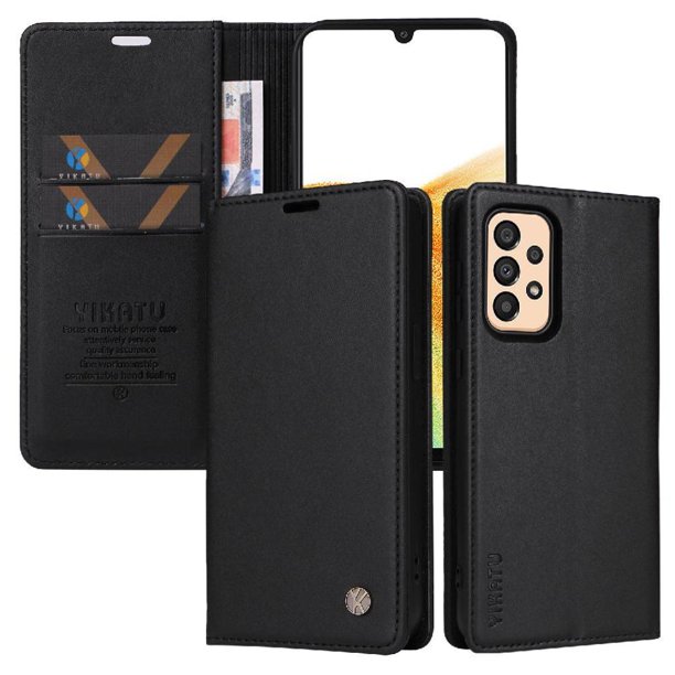Funda para Samsung Galaxy A33 5G Estuche de Cuero PU Tipo Cartera con Ranuras para Tarjetas y Cierre Magnético