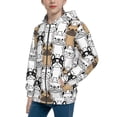 thumbnail image 2 of Sikiie French Bulldog 2 Zip Up Hoodie Teenage, hoodies for Teenage, Zipper Sweatshirt Jacket for Daily, Traveling-Small, 2 of 6