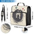 thumbnail image 2 of FORMRS Zipper Binder with Shoulder Strap 2-inch Ring 500 Sheet Capacity File Bag, Beige Astronaut Space, 2 of 5