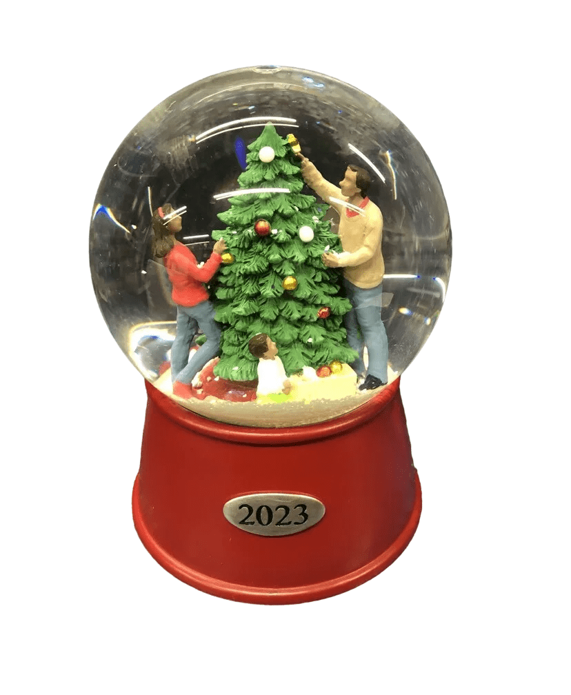 Septwonder Black Labrador Pet Life Snow Globe - Rotating Figurine, Plays "O Christmas Tree" Music, Christmas Gift & Decor