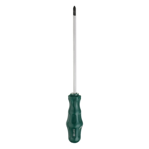 Uxcell PH1 Phillips Screwdriver #1 9.4" Magnetic Screwdriver CR-V with Ergonomic Handle for Repairing, Green