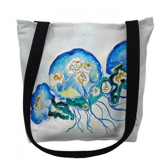 Multi Jellyfish Small Tote Bag 13x13 16 inches x 16 inches