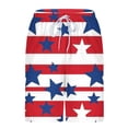 thumbnail image 4 of cocolona Mens Summer Casual Swim Board Shorts Fourth of July Printed Elastic Waist Stretch Beach Shorts with Pockets, 4 of 5