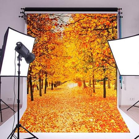 5x7FT Photography Backdrop Background Vinyl Fabric Photo Studio Props Autumn Forest Backdrop Curtain Wedding Party Photobooth Ceremony Event Photo Decorations