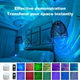 thumbnail image 2 of 7 Color change along with the rhythm of the music，2 Scene - Ocean Wave & 3D Water Ripple Projector Light，Star Projector with Remote Control for Adults Bedroom Decoration, Party,Star Night Light, 2 of 7