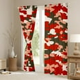 thumbnail image 3 of Manfei Camouflage Camo Black Out Curtains,Rustic Outdoor Curtains Pack of 2 (42x63 Each),Red Biege Bedroom Curtains For Kids,Microfiber Bedroom Decor, 3 of 6