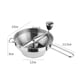 thumbnail image 3 of Máquina para hacer mermelada de acero inoxidable, trituradora manual de alimentos, verduras, comida para bebés, licuadora (café plateado), 3 of 5