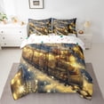 thumbnail image 2 of Castle Fairy Cartoon Train Twin Bedding Sets,Railway Car Bedding Comforter Set, 2 of 8