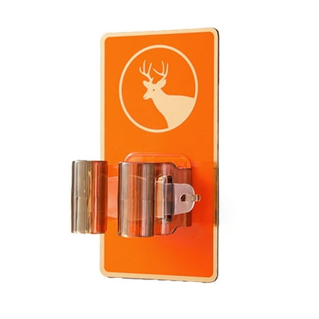 

JINGT Broom and Mop Holder Self Adhesive Reusable Wall Mounted Bathroom Kitchen Garden