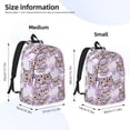 thumbnail image 2 of Fuzoiu Owl And Floral Print Canvas Backpack,Lightweight Travel Daypack,School Backpack Purse for Women Men, Casual Aesthetic Backpack, 2 of 4