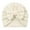 Beige, variant on Velvet Baby Turban Hats with Bow, Stretchy Baby Head Cover Beanies for Newborn, Toddler, Infant Head Wraps 0-24 Months