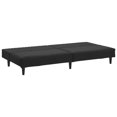 thumbnail image 3 of vidaXL 2-Seater Sofa Bed Black Velvet, 3 of 5