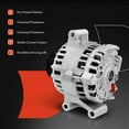 thumbnail image 6 of A-Premium Alternator with 12V 110A for Ford F250 F350 F450 F550 Super Duty, Excursion - V8 7.3L, 6 of 9