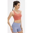 thumbnail image 3 of SURJDE Women's Strappy Sports Bra Medium Support Workout Training Top, 3 of 7