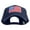 Navy, variant on American Color Flag Embroidered Big Size Structured Solid Poly Cotton Twill high profile Pro Style Cap - Olive XL-3XL