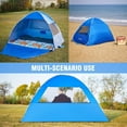 thumbnail image 3 of Beach Tent Sun Shelter for 3/4 Person, Portable Beach Umbrella Cabana, 3 of 6