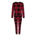 thumbnail image 4 of Sngxgn Women's Pajamas Sets Short Sleeve Lounge Sets Sleepwear Casual Pjs With Pockets(Red,XL), 4 of 5