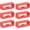 Coralline, variant on 6 Pcs 22 mm Silicone Watch Band Holder Loops, Replacement Strap Retainer Rings with Internal Locking Tab, Flexible Watch Accessories for Smartwatch, Sport and Everyday Straps