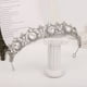 thumbnail image 3 of Zhuge Tiara de boda para novia, diadema de princesa, corona nupcial, joyería para el cabello con diamantes de imitación de cristal, decoración para novia, cumpleaños, graduación, boda (oro), 3 of 4