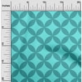 thumbnail image 2 of oneOone Velvet Sky Blue Fabric Geometric Sewing Material Print Fabric By The Yard 58 Inch Wide, 2 of 4