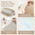 thumbnail image 3 of BARTANS Baby Changing Basket Set Diaper Caddy, Comfy Pad Waterproof Mattress Cover, Moses 100% Cotton Rope for Newborn 1 Piece (Off-White), 3 of 7