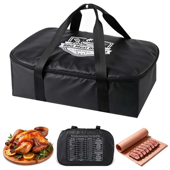 YARRAMATE 21" Reusable BBQ Blanket for Resting Meat with Butcher Paper,  Insulated Brisket Resting Bag