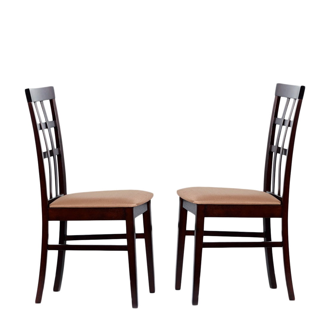 Belita Mid Century Two Tone Modern Spindle Wood Dining Chairs Info
