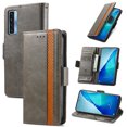 thumbnail image 1 of Case for TCL 20 S Cover Leather Wallet Folio Case Book Design Flip Magnetic Closure - Grey, 1 of 5