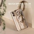 thumbnail image 2 of TECH CIRCLE for Apple iPhone 16 Pro Case, Full Camera Cover Protection Compatible with MagSafe Magnetic Metallic Glossy Slim Clear Luxury Soft Shockproof Case for iPhone 16 Pro 6.3",Titaniumgold, 2 of 6